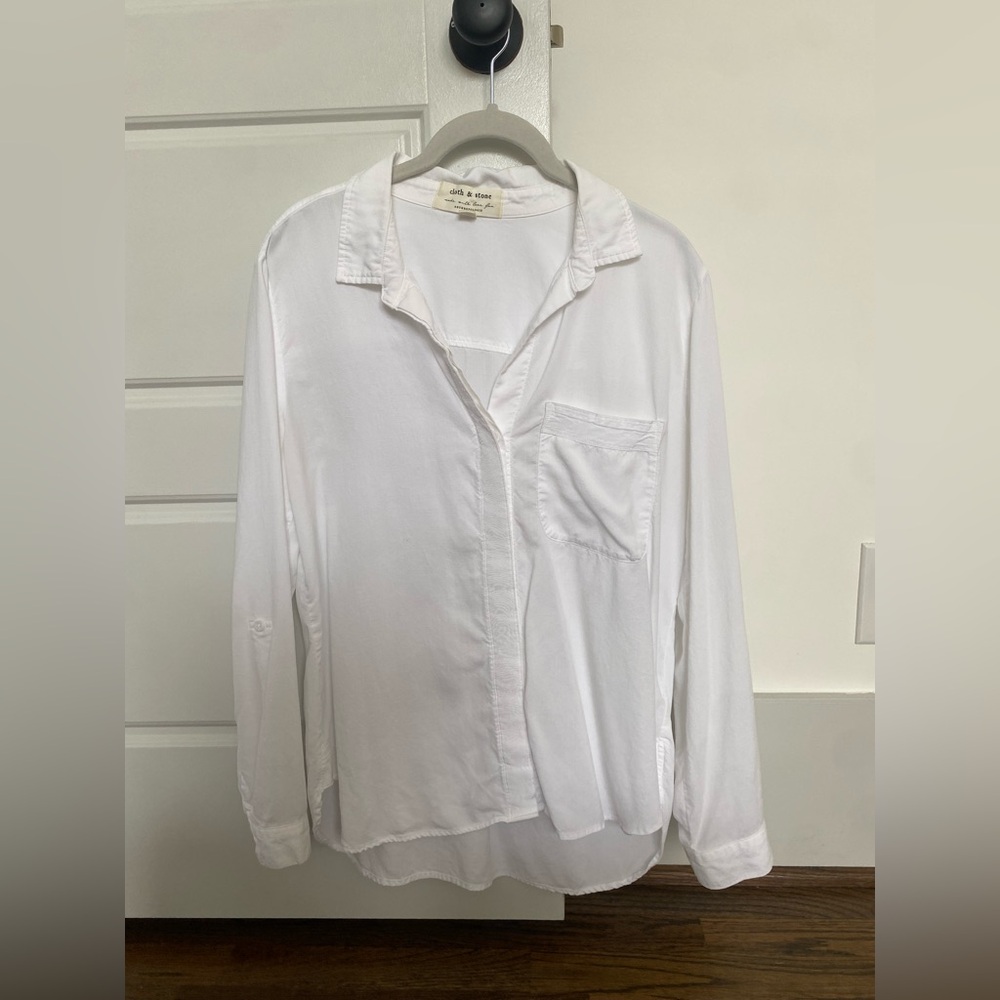 Anthropologie White Button Down Shirt